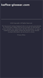 Mobile Screenshot of kaffee-glossar.com